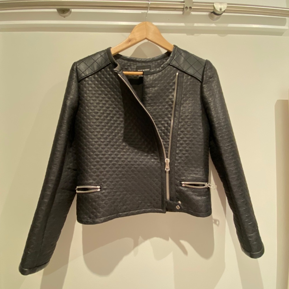 Club Monaco black crop jacket